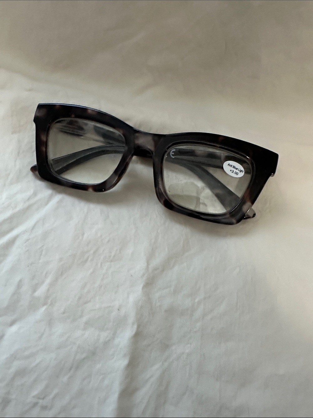 Oprah Tortoiseshell Reading Glasses - +3.00 with Bluelight blocker NWT